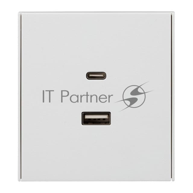 Розетка Kranz STRONG USB-A+Type-C 3А с функцией быстрой зарядки жемчуг