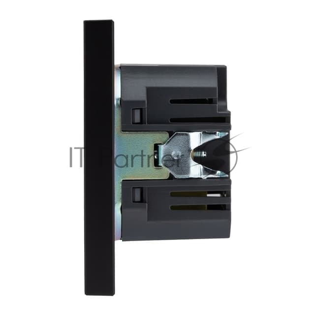 Розетка Kranz STRONG USB-A+Type-C 3А с функцией быстрой зарядки антрацит