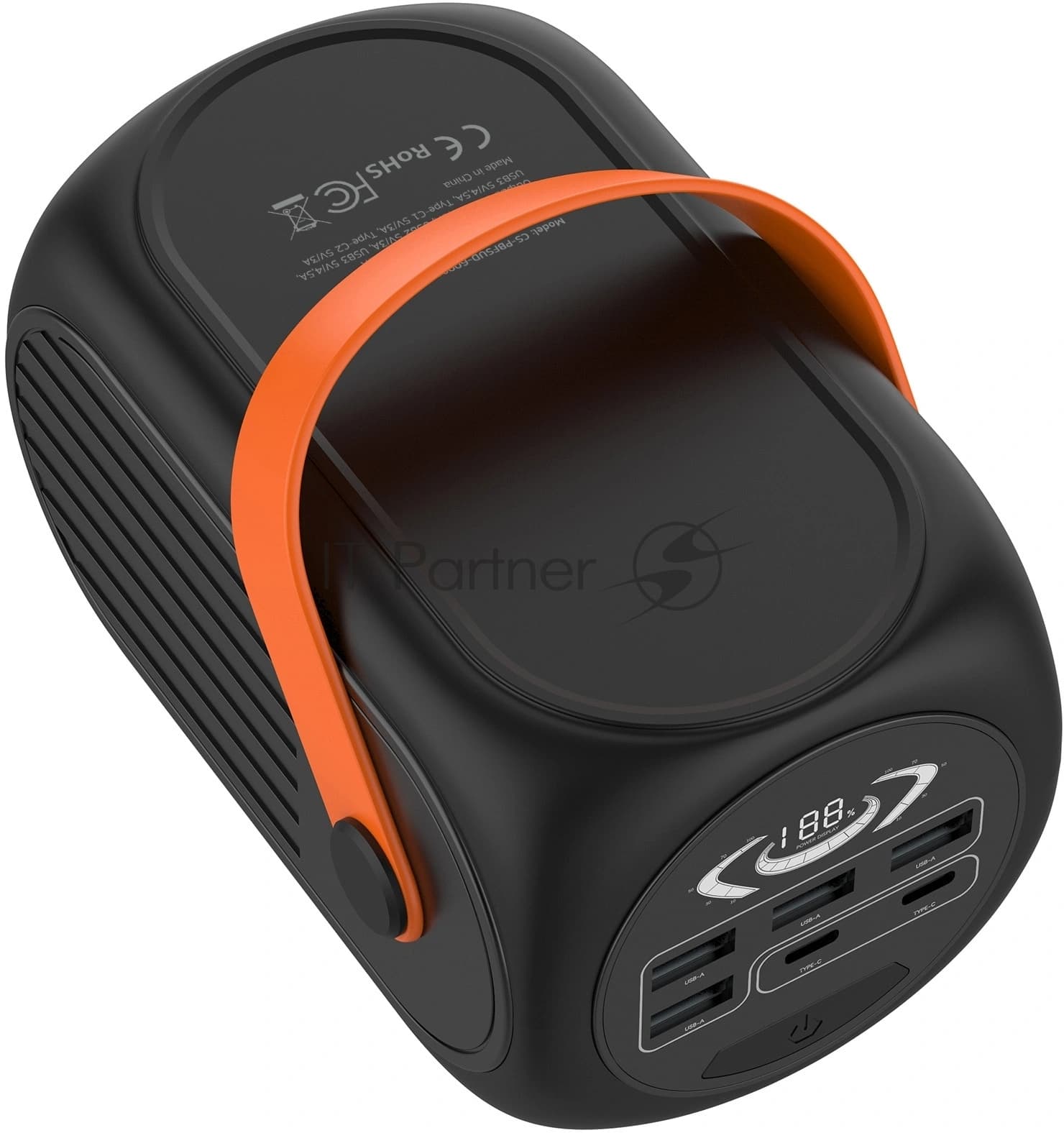 Cactus CS-PBFSUD-60000 Power Bank 60000mAh 80W USB-C/USB-A Black