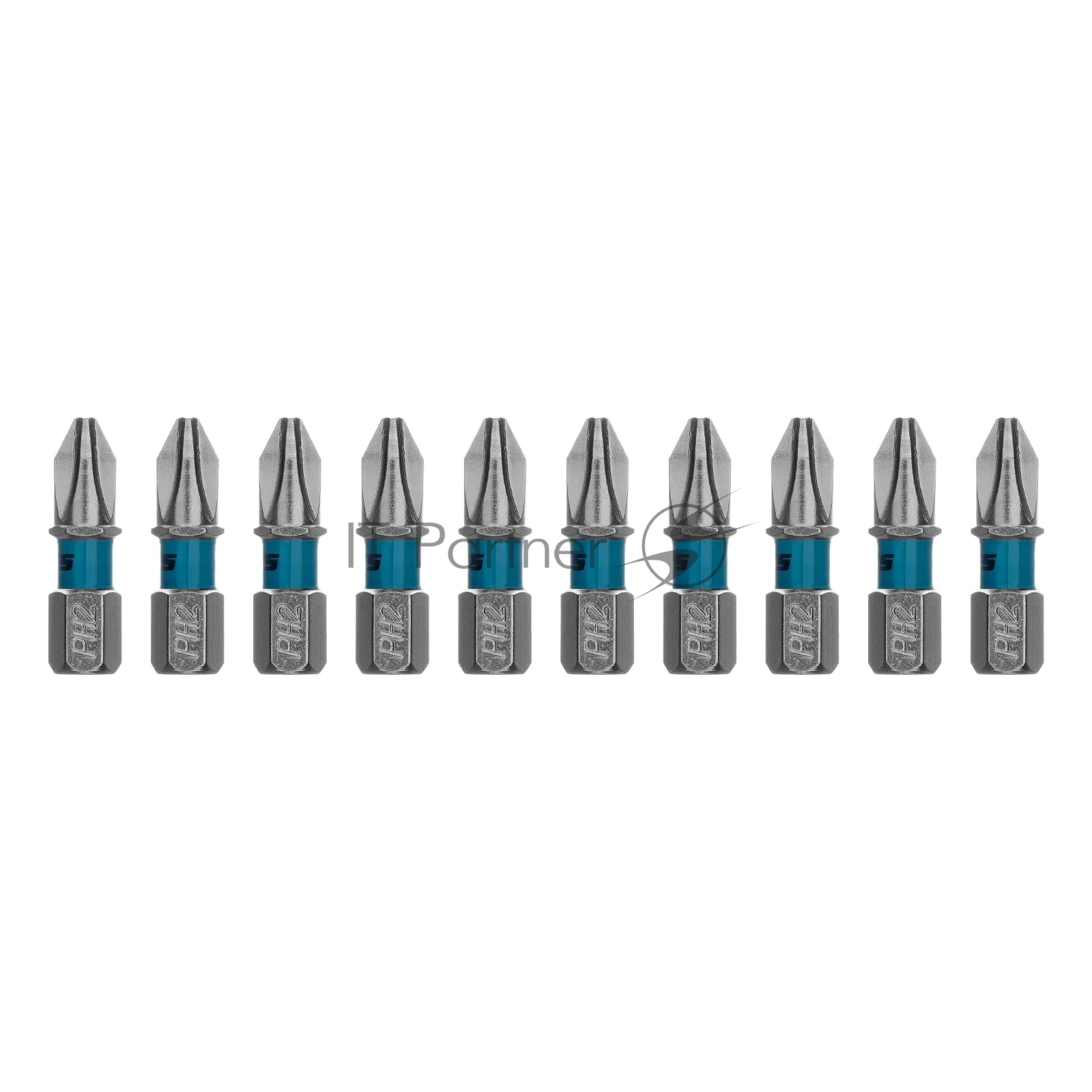 Бита Gross PH2х25мм, сталь S2, шестигр., 10 шт.