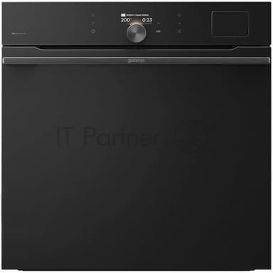 Духовой шкаф Gorenje BSA6138B, 77 л, макс. температура 300 градусов, комбинированное управление, TFT-дисплей, SteamAssist PRO, Wi-Fi, динамическая система охлаждения, быстрый нагрев, энергоэффективность А+, черный