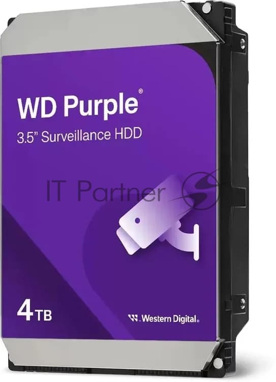 Жесткий диск SATA 4TB 6GB/S 128MB PURPLE WD44PURZ WDC
