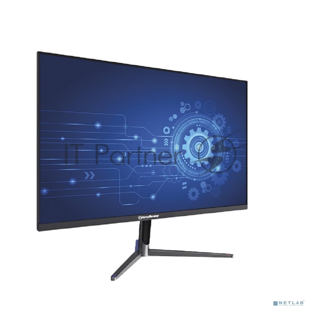 Монитор 27" Kraftway KraftView KV-470 IPS 1920x1080, 60 Гц, 5 мс, 16:9, 250 кд/м², VGA, HDMI, DP, 3.5 Jack, динамики, HDR10, FreeSync, черный, в реестре Минпромторга