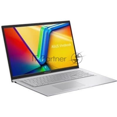 Ноутбук ASUS Vivobook 17 X1704VA-AU1078 Intel Core 5 120U/16Gb (soldered D5)/SSD512Gb/UMA/17.3"/IPS/FHD/1920x1080/60Hz/NoOS/Silver/2.1kg