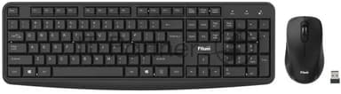 Комплект клавиатура+мышь Filum FL-KTW05-BK беспроводной, USB, 1600 DPI, чёрный