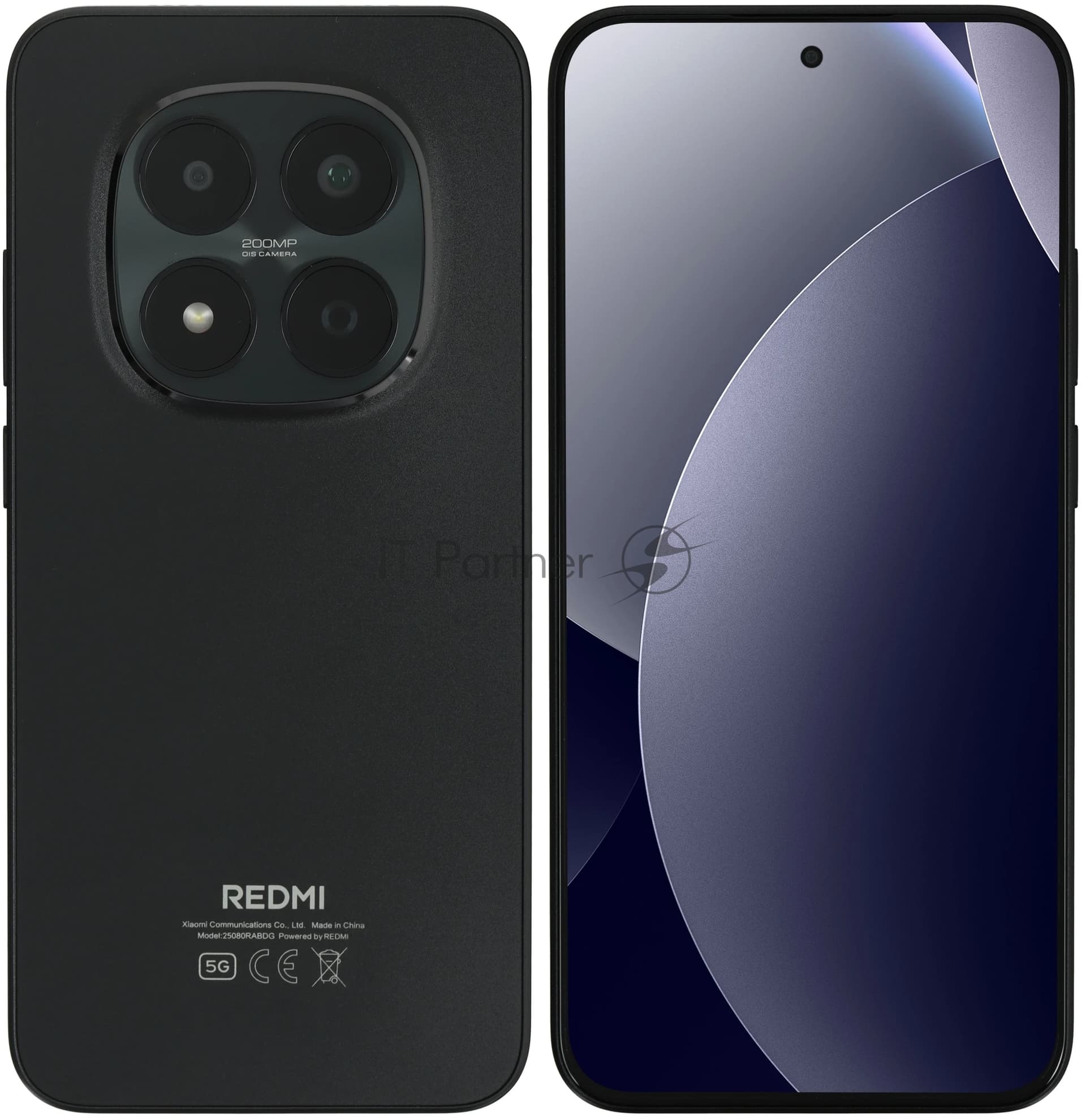 Смартфон Redmi Note 15 Pro 5G 8+256Gb черный (MZB0M2URU)
