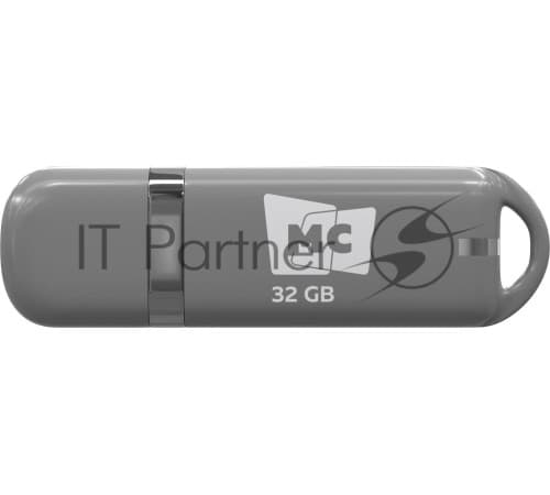 Флешка USB MORE CHOICE МФБ32 Grey (4620202558886), 32GB, USB 3.0, R/W 25/15, серый