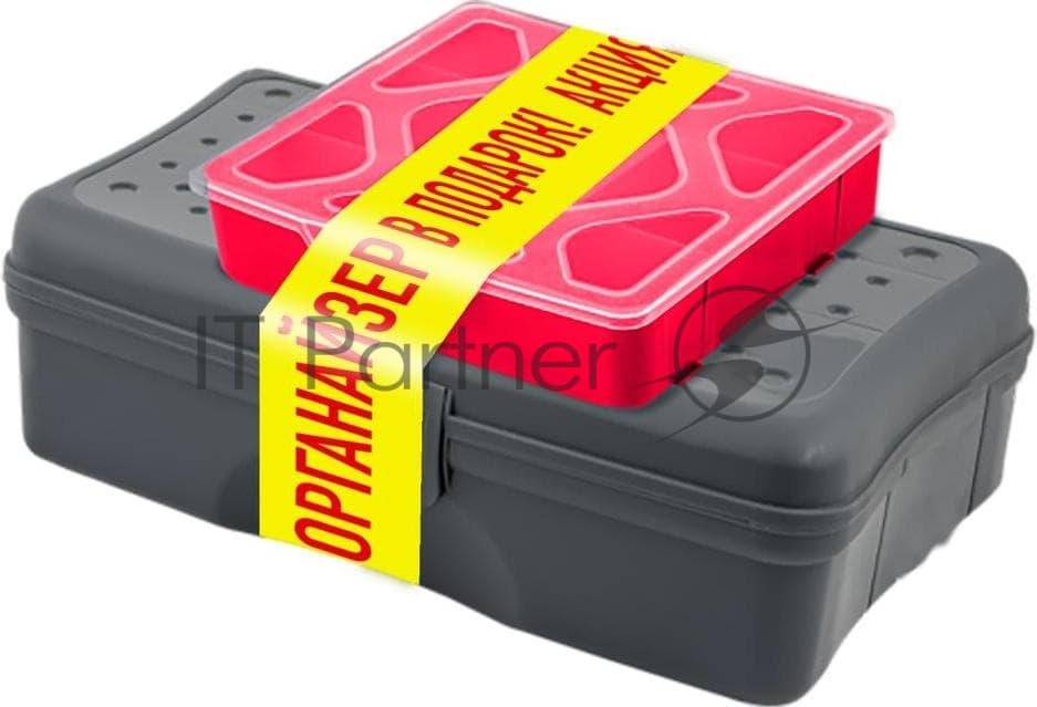 Ящик для инструментов BLOCKER BR6675СРСВЦОР бокс Techniker 12" + органайзер Master 5,5" серо-свинцовый/оранжевый