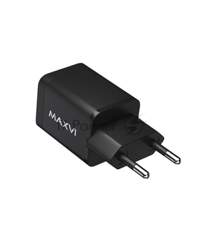 Сетевое зарядное устройство Maxvi A354PD Type-C 20W PD3.0 + USB 2.4A, черный
