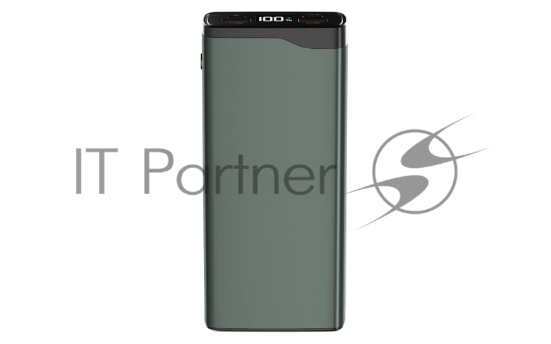 Портативный аккумулятор OLMIO QL-20, 20000mAh, 22.5W, QuickCharge3.0/PowerDelivery, LCD, серый