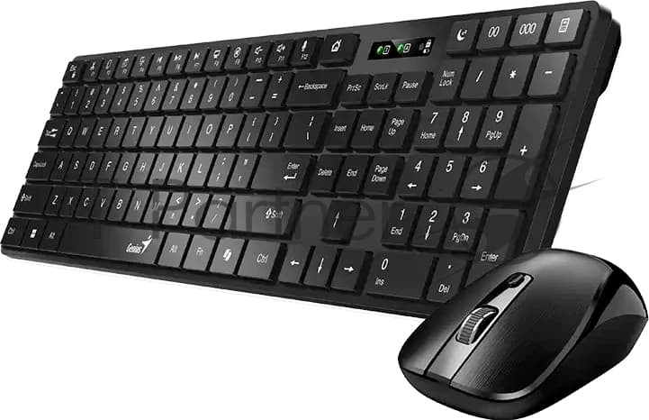 Комплект клавиатура+мышь Genius SlimStar 8250 беспроводной, USB, 1200 DPI, чёрный