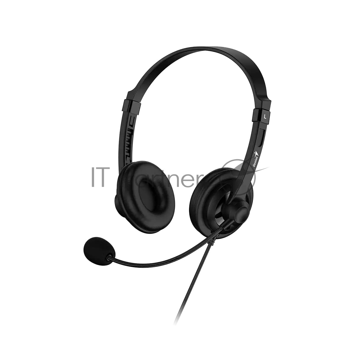 Гарнитура Genius HS-230U чёрный, проводная, USB