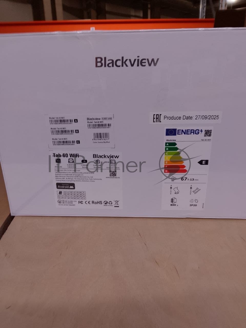 (Поврежденная упаковка) Планшет Blackview TAB60 WIFI 10.1" 4/128GB BLUE (Новый товар в заводской упаковке с повреждениями)