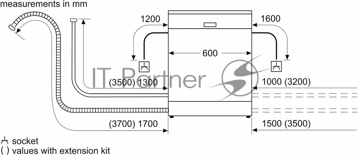 Посудомоечная машина Bosch Serie 2 SMS26AI00Q нержавеющая сталь (полноразмерная)