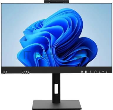 Моноблок HIPER W18 23.8"(1920x1080 (матовый) IPS)/Intel Core i5 14400(2.5Ghz)/16384Mb/512PCISSDGb/noDVD/BT/WiFi/war 1y/6.45kg/черный/Win11Pro + Cam 5.0 SD/Беспроводные МК/WiFi6