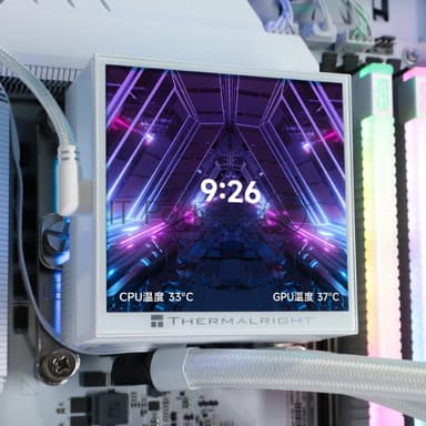Водяное охлаждение для процессора Thermalright Hyper Vision 360 (360mm, LED, White, ARGB/Fans: 3x120mm, 69CFM, 27dBA, 2150RPM/Pump height 68mm, 6400RPM, Rad thickness 27mm/S: 1700, 1200, 1851, 115X, 2011, 2066, AM5, AM4)