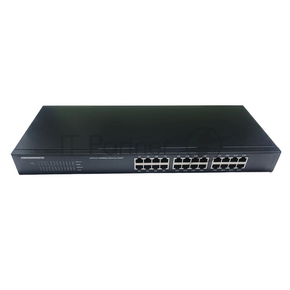NEOMAX неуправляемый коммутатор NMS-124P-1000-SR, 24 порта 1000 Mbps, металл Rack