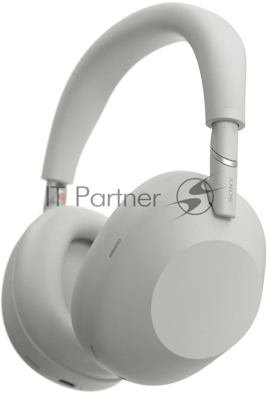 Беспроводные/проводные наушники Sony WH-1000XM6 серебро, полноразмерные, Bluetooth + проводной, адаптивное активное шумоподавление, до 40 ч