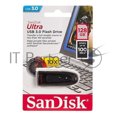 Флешка USBSanDisk 128Gb CZ48 Ultra SDCZ48-128G-U46 USB 3.0, черный USB Drive