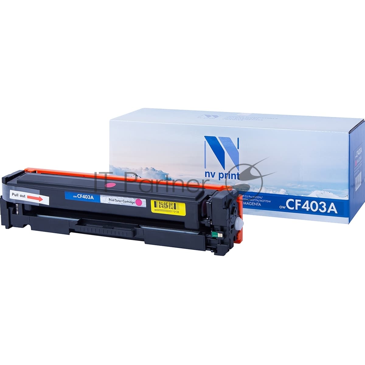 Картридж лазерный NVPrint совместимый HP Laser Jet Pro M252, MFP M277 CF403A Magenta (1400k)