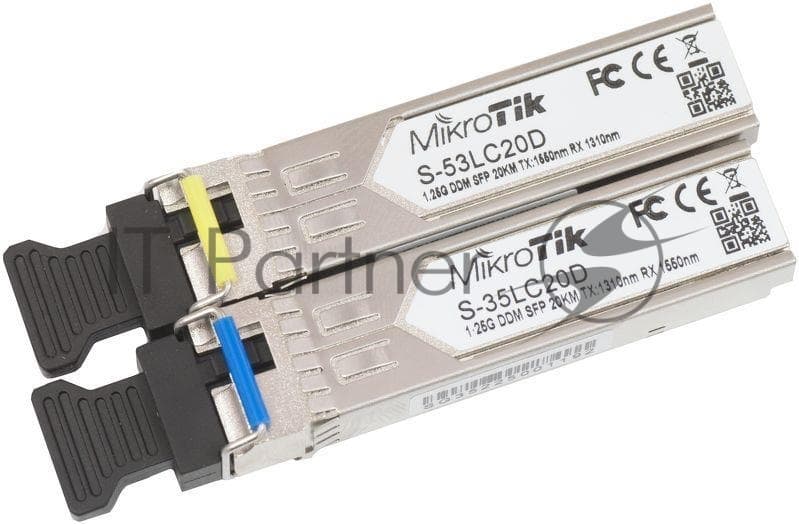 2 модуля SFP Mikrotik S-35LC20D+S-53LC20D (Simplex, LC, SM) <S-3553LC20D>