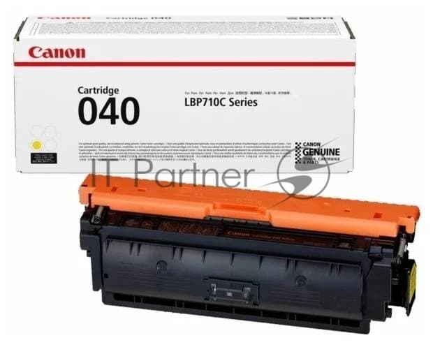 Картридж лазерный Canon Cartridge 040Y (0454C001) желтый, 5400 стр., для LBP710Cx/712Cx