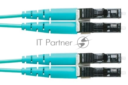 Патч-корд Panduit FX2ELLNLNSNM003 2x50/125 OM3 LC дуплекс-LC дуплекс 3м LSZH аквамарин