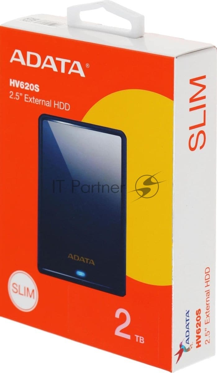 Внешний HDD 2.5" ADATA HV620S, 2TB, USB 3.2 Gen 1 Type-A, 5400 rpm, темно-синий