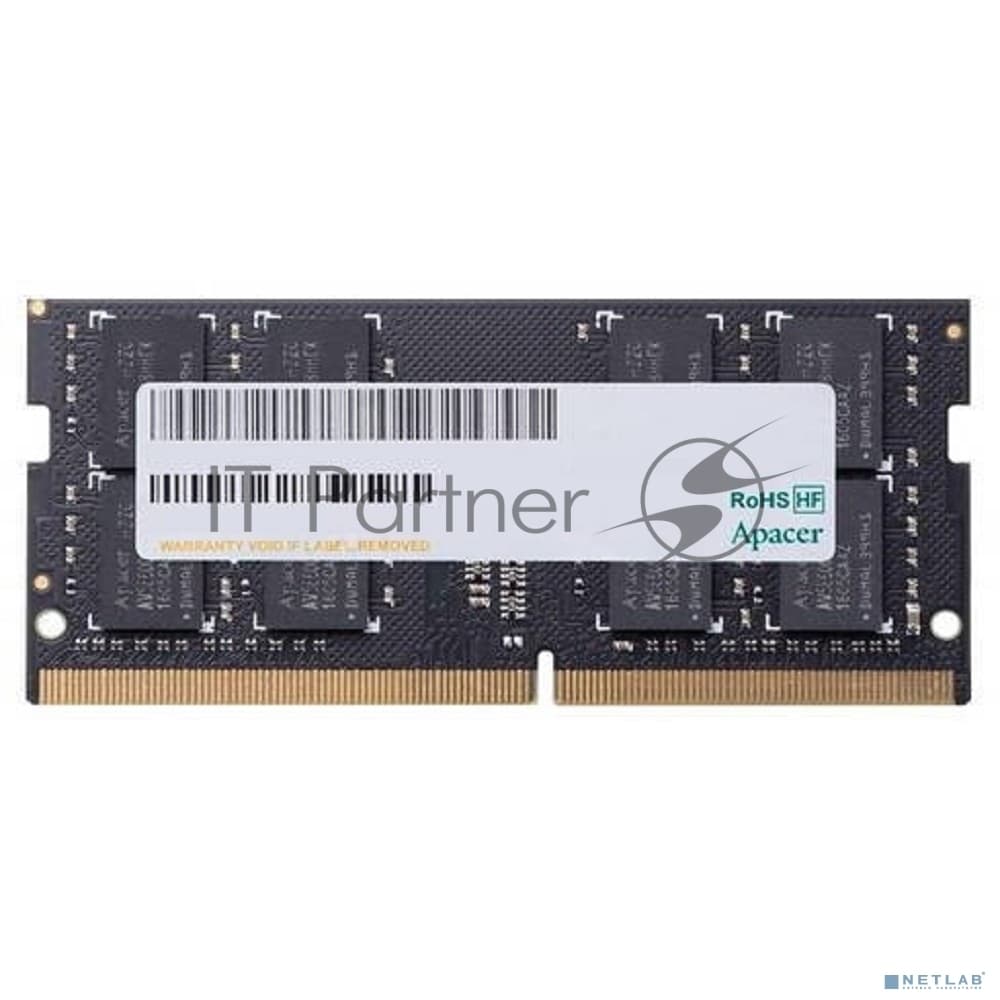 Оперативная память Apacer, DDR4, 4GB (1x4GB), 2666MHz, CL19, SO-DIMM