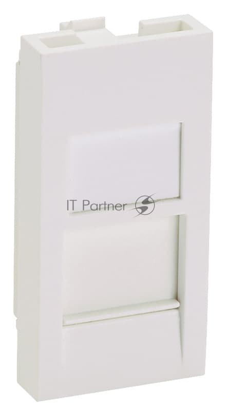 Вставка Panduit CFA1FSAW-X прямая со шторкой 22.5x45 1xMini-Com ПВХ белый (упак.:10шт)