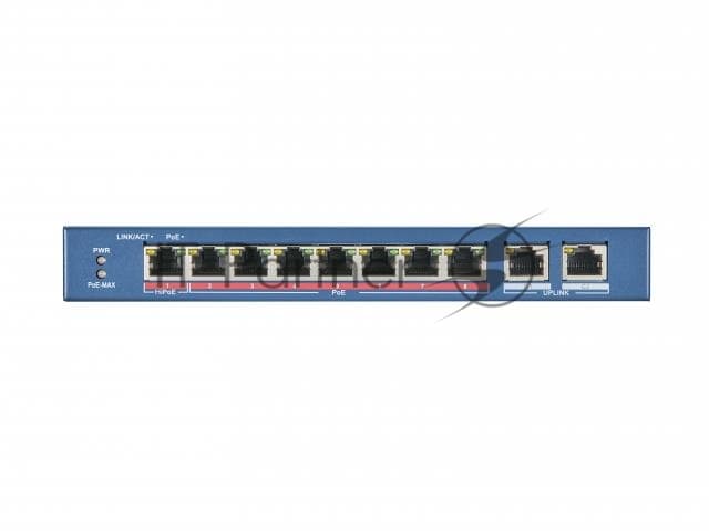 Коммутатор HIKVISION DS-3E0310HP-E, 7 портов PoE, 1 порт HiPoe