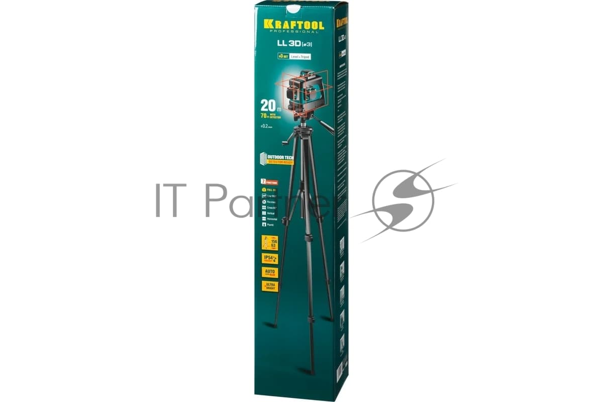 KRAFTOOL LL 3D #3 нивелир лазерный со штативом ST-160, в коробке