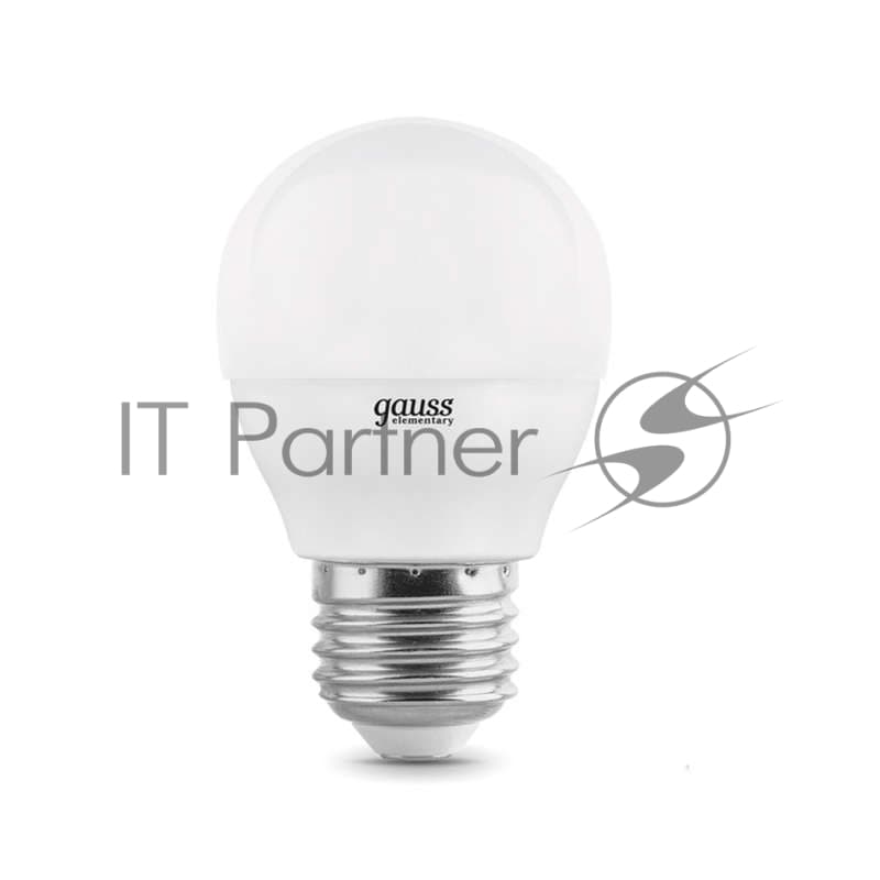 Лампа светодиодная LED Gauss Elementary Шар 10W E27 920lm 4100K 1/10/100 0