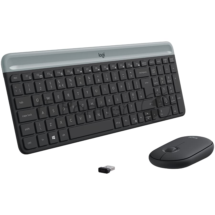 Комплект клавиатура + мышь Logitech MK470 Slim Wireless Keyboard and Mouse ComboGRAPHITE
