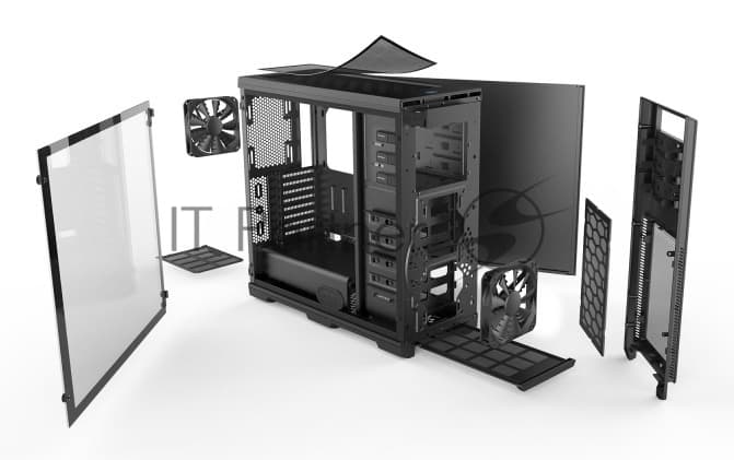Компьютерный корпус PHANTEKS Enthoo Pro Tempered Glass, Black, без БП, PWM Hub, Full-Tower