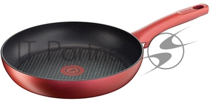 Сковорода Tefal Character C6828375 круглая ручка несъемная (без крышки) красный