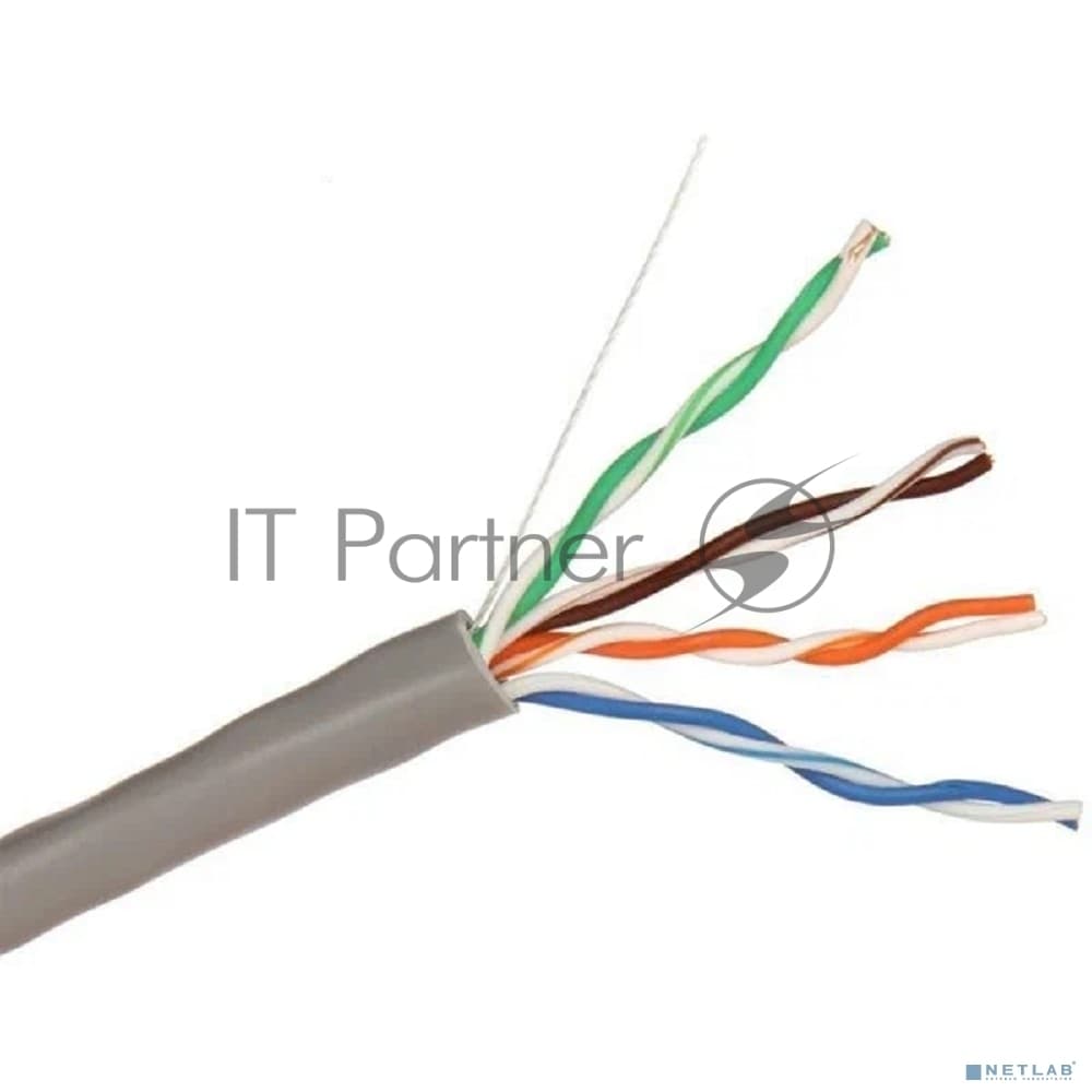 Кабель ExeGate SFTP 4 пары кат.5e медь, 24AWG, экран, бухта 305м, серый, PVC