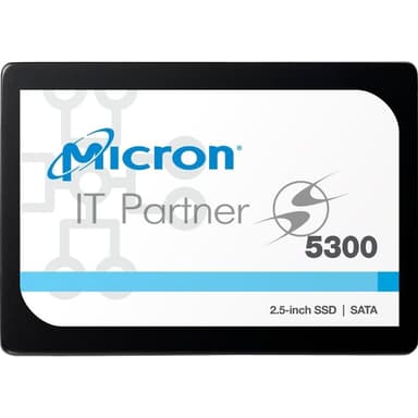 Накопитель SSD Crucial Micron 5300 PRO, 7680Gb, SATA III, R/W 540/520