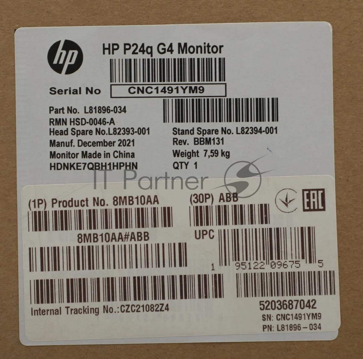 Монитор 23.8" HP P24q G4 IPS 2560x1440, 60 Гц, 5 мс, 16:9, 250 кд/м2, 1xHDMI, 1xVGA, черный.
