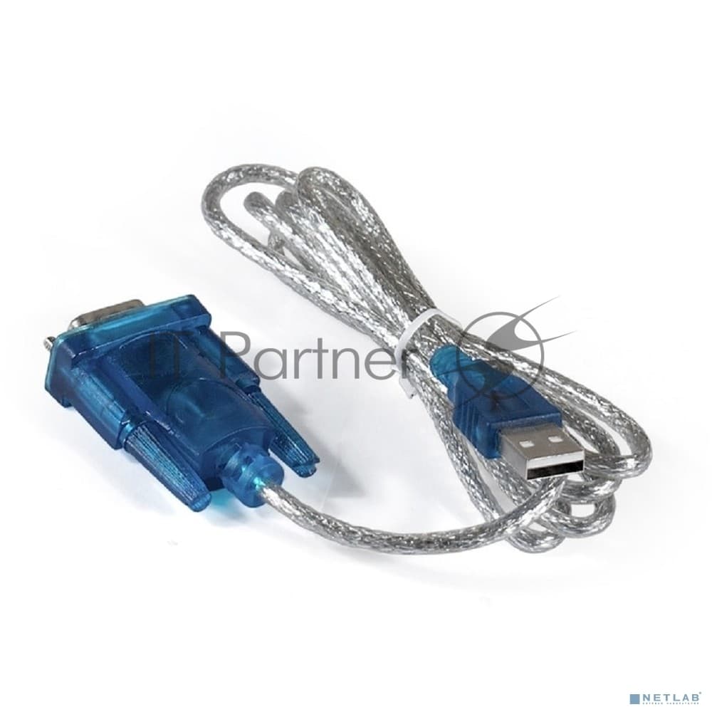 Кабель-адаптер ExeGate EX284951RUS USB 2.0-RS232 ExeGate EX-UAS-1.2 (Am/DB9M, 1,2м, крепеж разъема - винты)