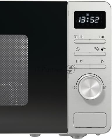 Микроволновая печь Gorenje GRILL MO23A4X нержавеющая сталь, 23 л, 800 Вт, переключатели - кнопки, поворотный механизм