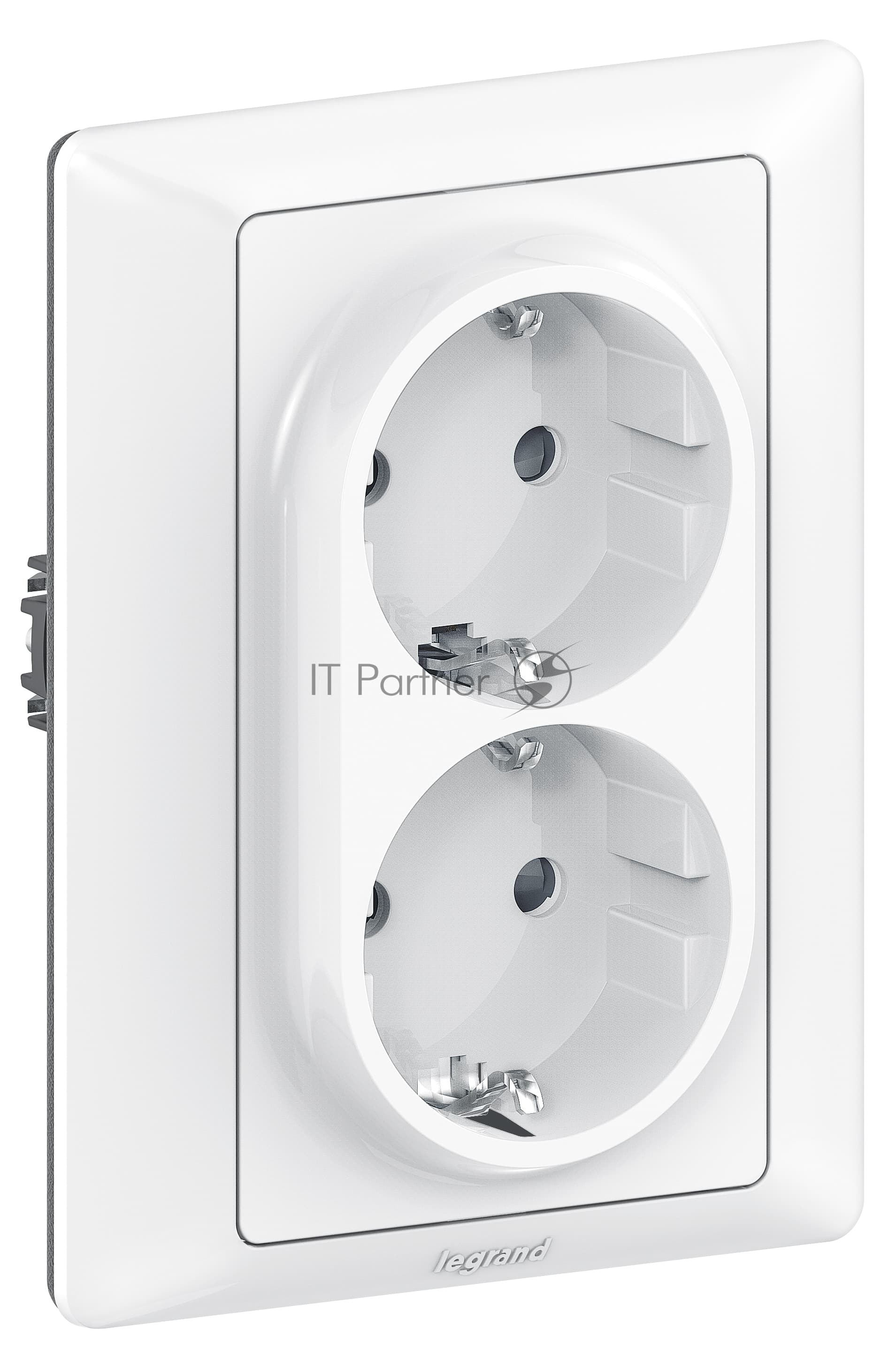 Накладка розетки с/з 2-ной 754950 Legrand Valena LIFE Белый
