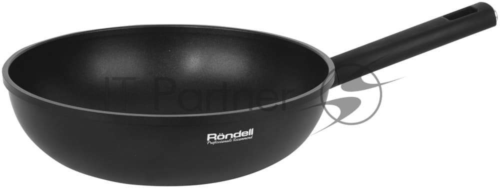 Сковорода ВОК (WOK) Rondell Trumpf RDA-1405 круглая 28см покрытие: Xylan Plus ручка несъемная (без крышки) черный
