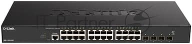 Коммутатор D-Link DXS-1210-28T/A1A, L2+ Smart Switch with 24 10Gbase-T ports and 4 25Gbase-X SFP28 ports.32K MAC address, 680Gbps switching capacity, 802.3x Flow Control, 802.3ad Link Aggregation, 4K of 802.