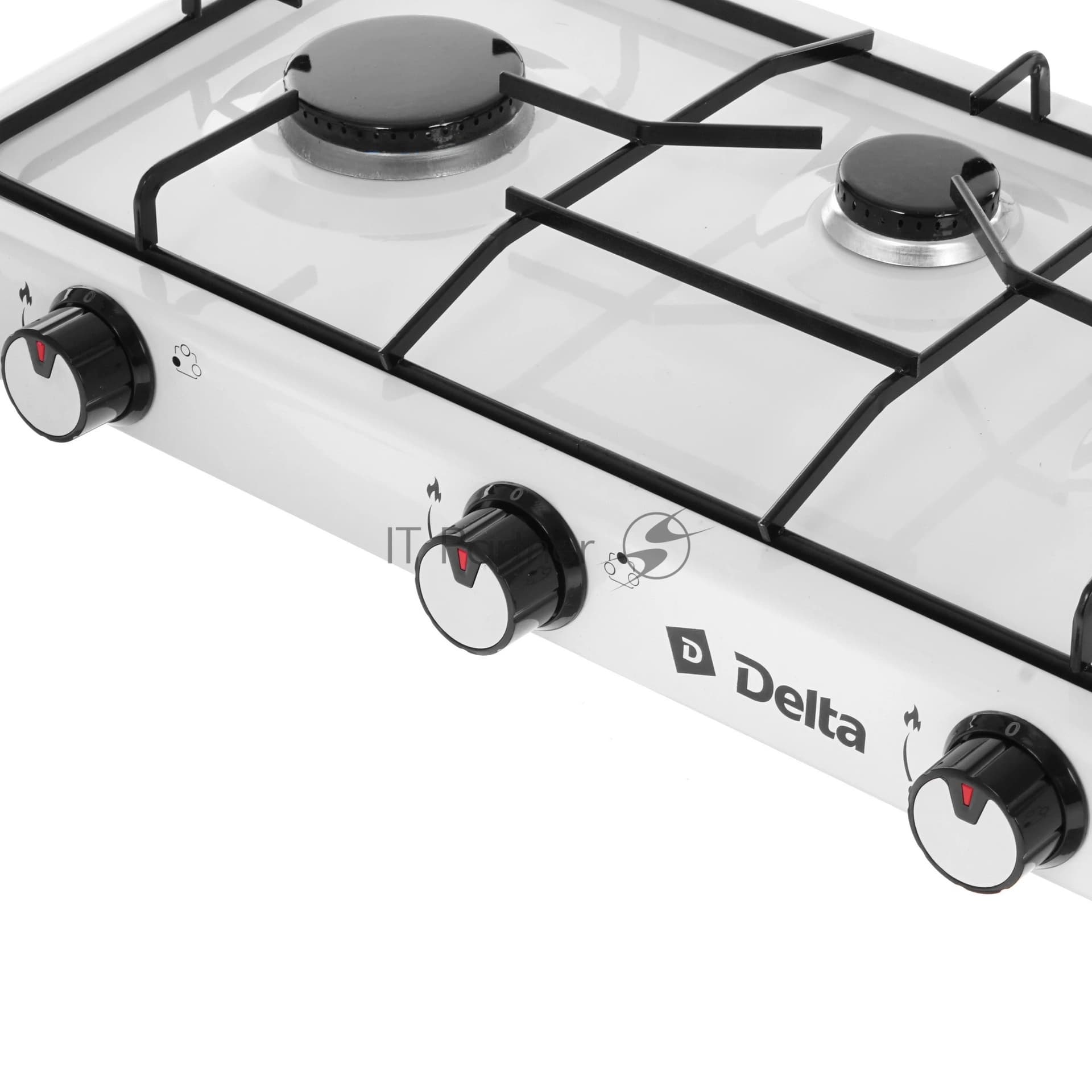 Плита настольная газовая Delta D-2207 трехконфорочная, белый