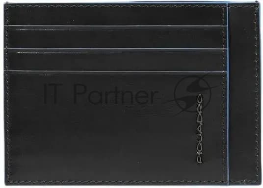 Чехол для кредитных карт Piquadro Blue Square PP2762B2R/N черный натур.кожа