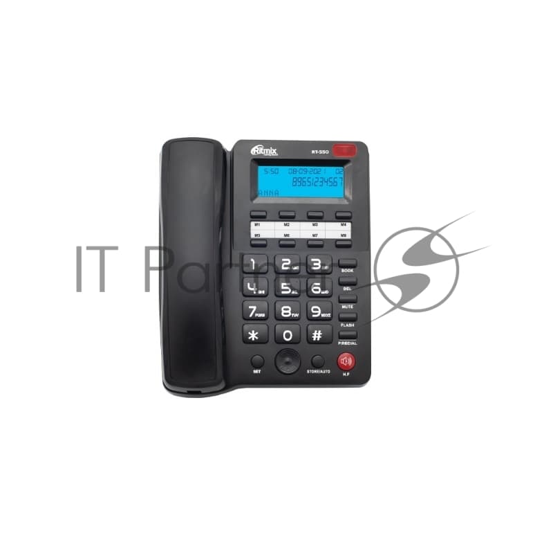 Телефон проводной Ritmix RT-550 черный