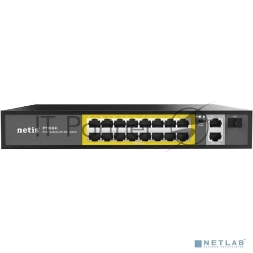 NETIS Коммутатор P116GH неуправляемый PoE+ 16 портов 240Вт