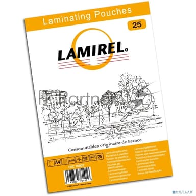 Пленка для ламинирования Fellowes 125мкм A4 (25шт) глянцевая 216x303мм Lamirel (LA-78802)