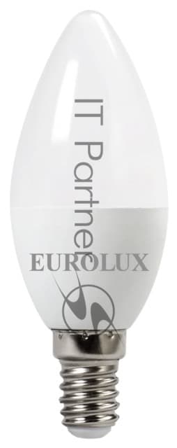 Лампа светодиодная EUROLUX LL-E-C37-7W-230-4K-E14 свеча